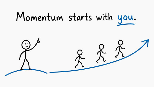 The momentum starts with you